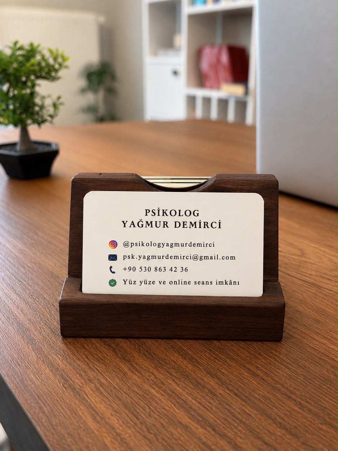 Psikolog Yağmur DEMİRCİ Kartvizit - Arka Yüz